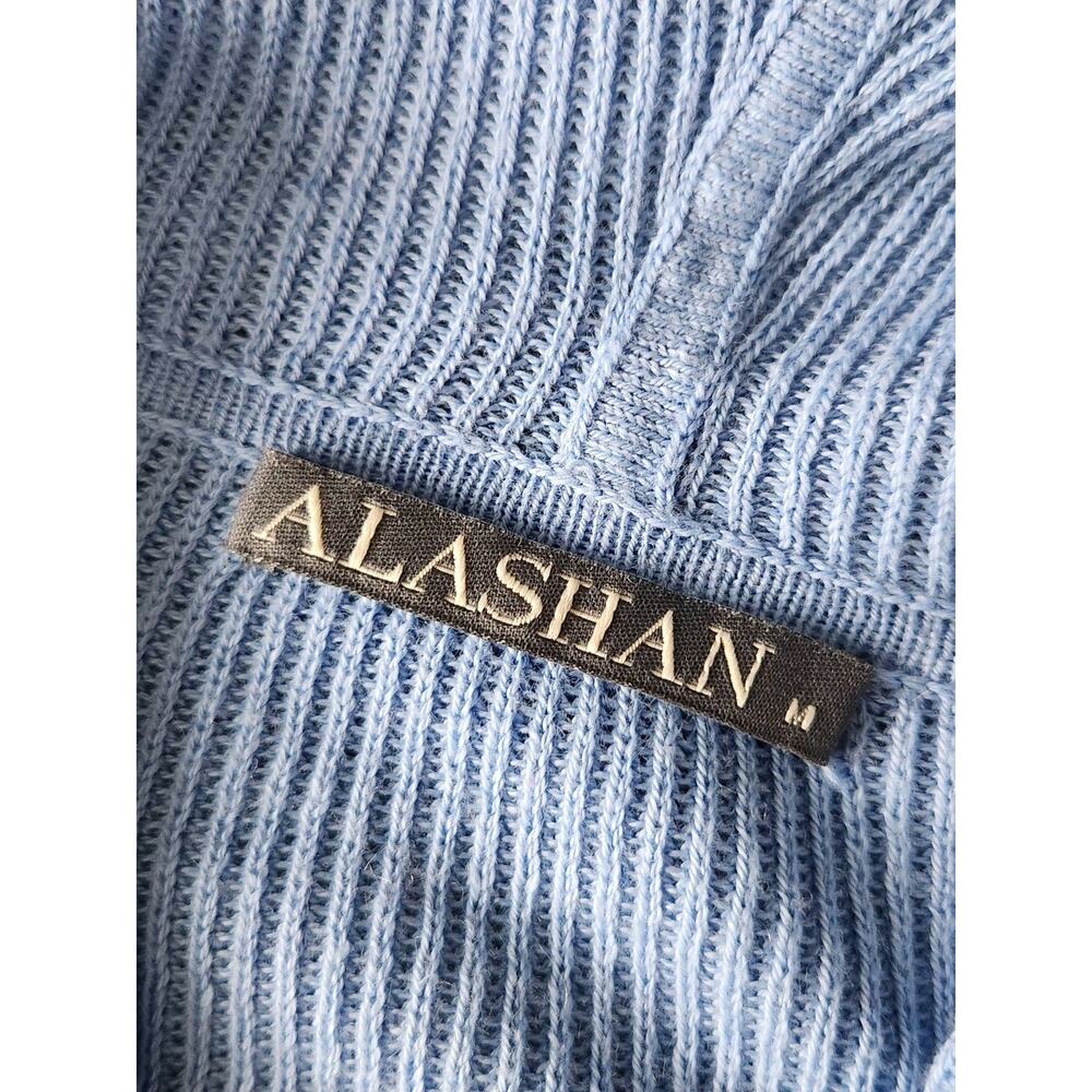 Alashan Cotton Cashmere Terry Stitch Full Zip Hoodie Cardigan Size Medium - Picture 5 of 9